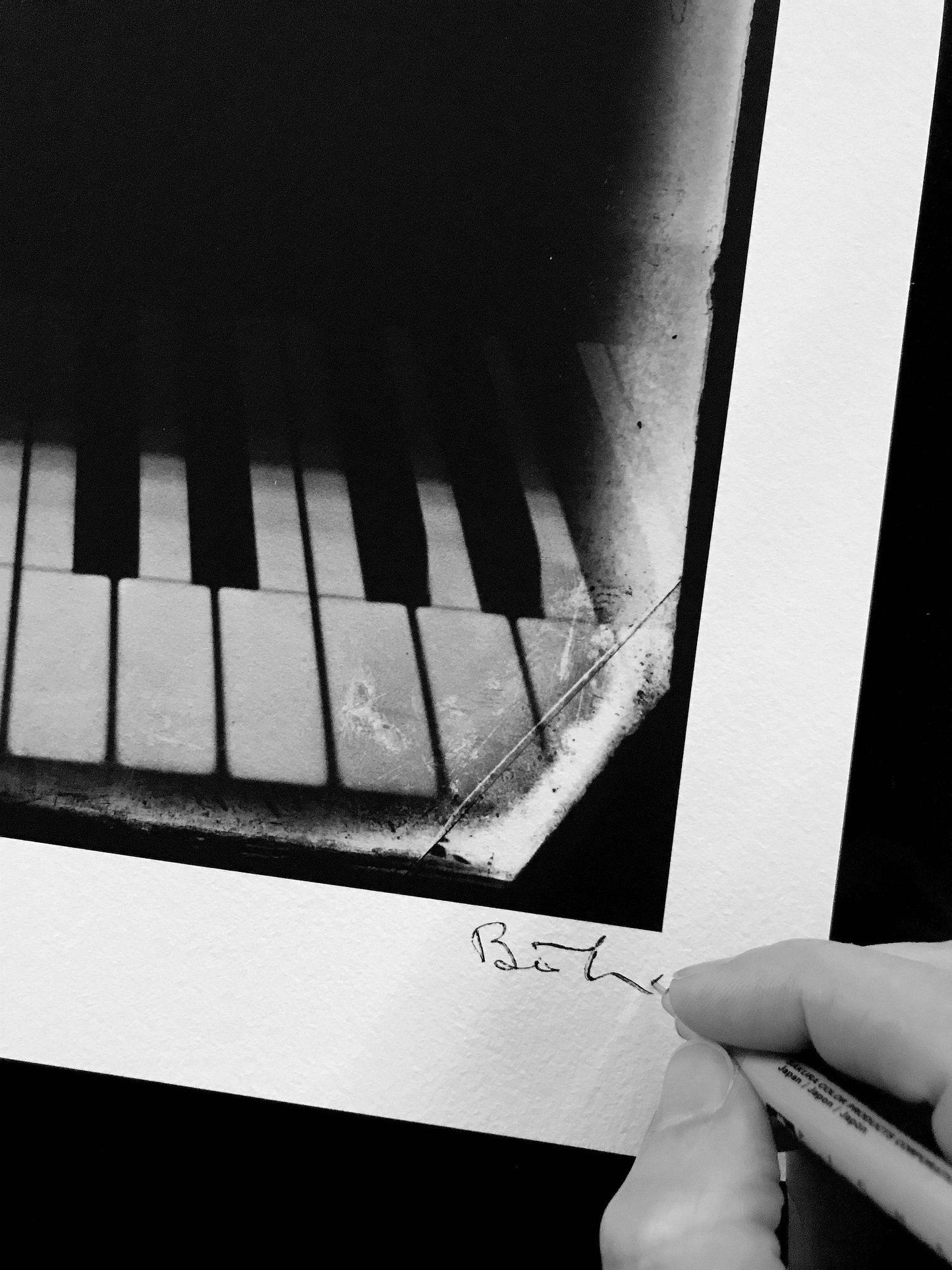 "The Luckiest" Signed B/W Archival Print by Ben Folds