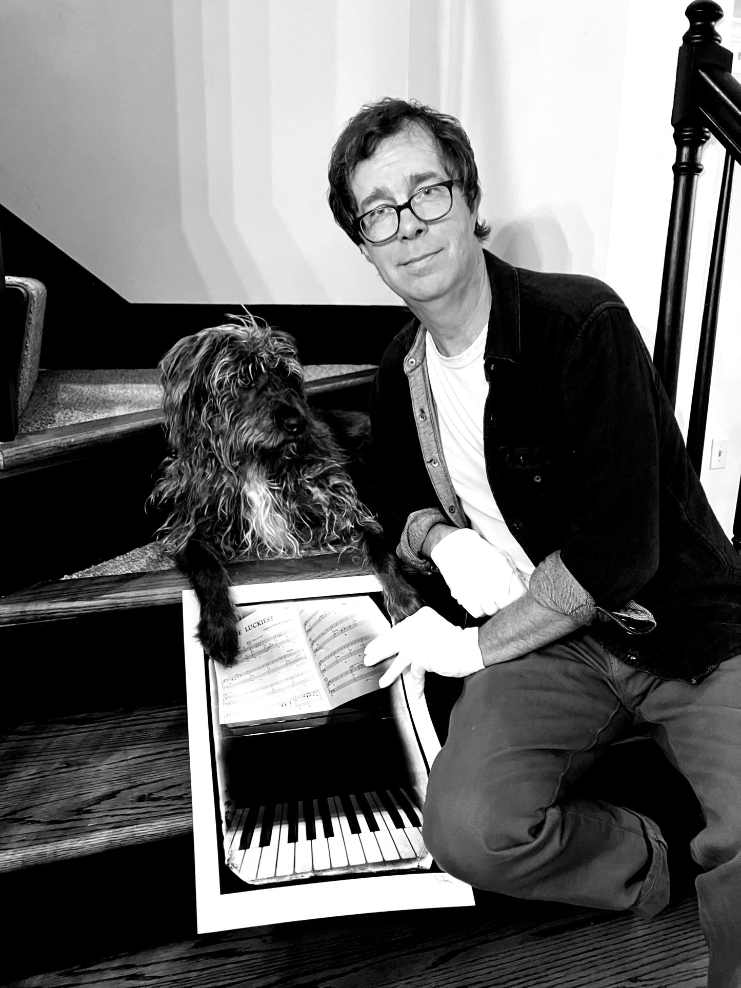 "The Luckiest" Signed B/W Archival Print by Ben Folds